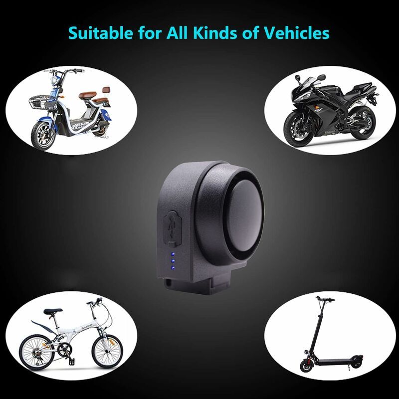 Anti-theft alarm, smart alarm with wireless remote control, waterproof vibration smart alarm, for bicycle/motorcycle/electric vehicle/scooter - Image 5