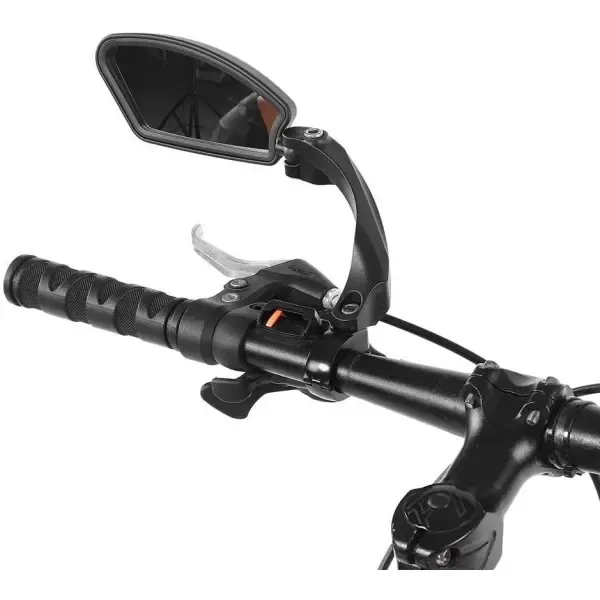 Compatible Bicycle rearview mirror, handlebar bicycle mirror, HD, impact resistant, right, Made of Plastic, Black Color, 1 Pcs Pack - Image 2