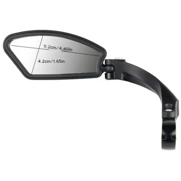 Compatible Bicycle rearview mirror, handlebar bicycle mirror, HD, impact resistant, right, Made of Plastic, Black Color, 1 Pcs Pack - Image 3
