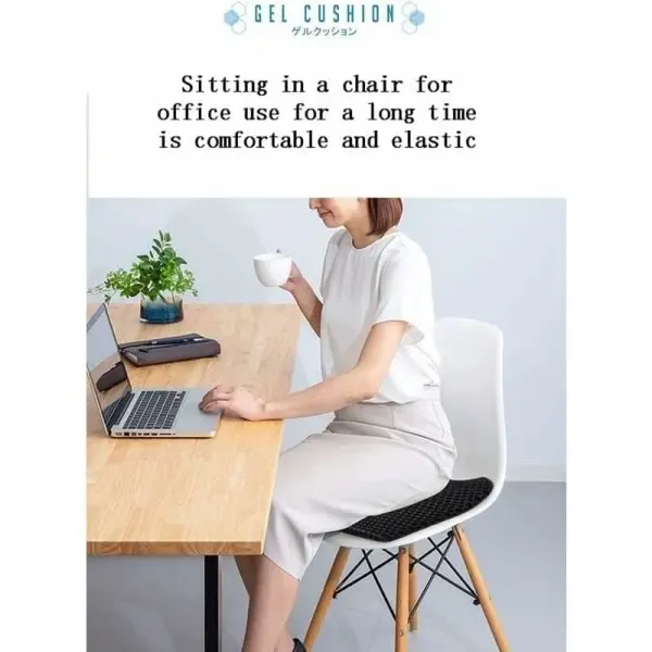 Reliable Professional Premium Breathable Gel Seat Cushion Black Anti-Bedsore Pressure Relief Cushion, Perfect Fit - Image 4