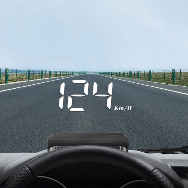 Head-Up Display, Universal GPS HUD for Car, Speedometer with USB Interface, Speed, Driving Direction, Overspeed, Error Code, Black Color - Image 1