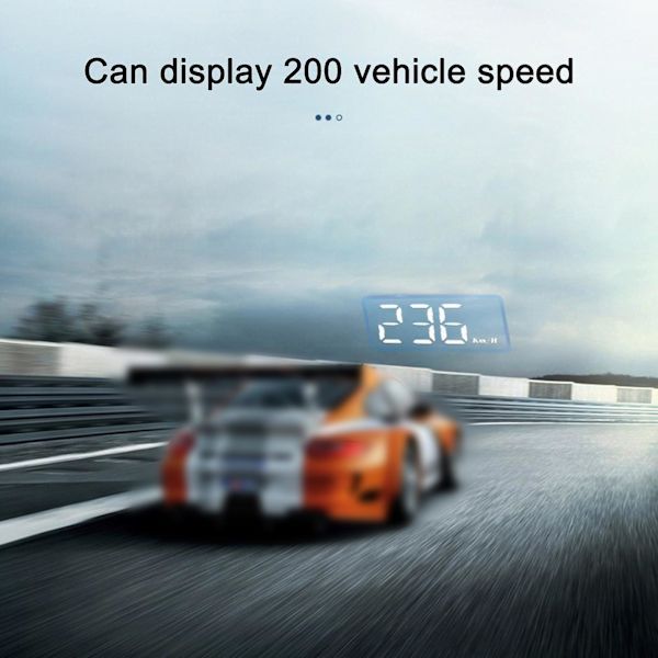 Head-Up Display, Universal GPS HUD for Car, Speedometer with USB Interface, Speed, Driving Direction, Overspeed, Error Code, Black Color - Image 5