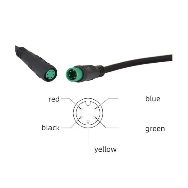 S866 Electric Bicycle LCD Display E-Bike Electric Scooter Display Meter Control Panel with Waterproof Connector, ABS + PC material, Black Color - Image 5