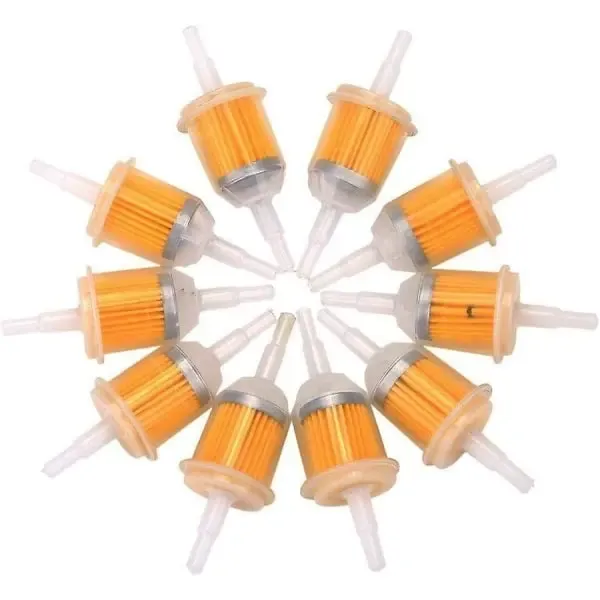 10 pieces universal fuel filters 6-8mm quick fuel filters, Plastic + Metal material, automotive replacement use - Image 2