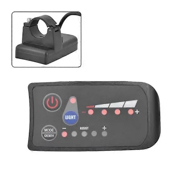 S810 E-Bike Meter LED Display 36V IP65 for Electric Bike Electric Bicycle Meter 5PIN Black, ABS material, automotive replacement use, Black Color - Image 1