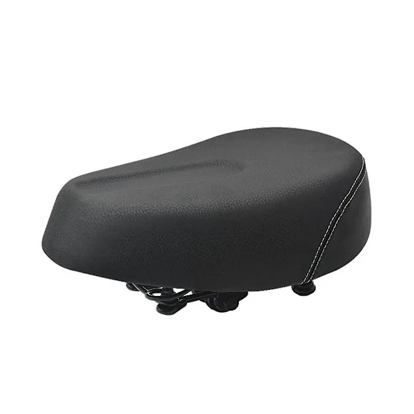 Electric Bicycle Saddle Expansion Four Springs Seat Padded Electric Bicycle Tricycle Scooter Seat Riding, automotive replacement use, Black Color - Image 1