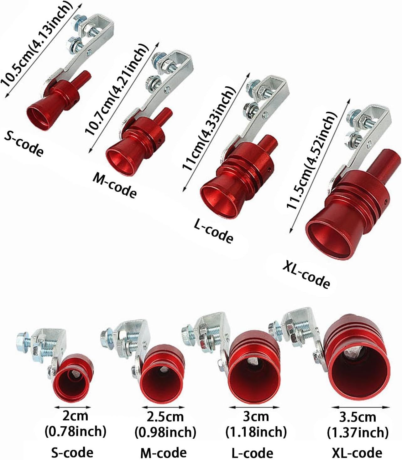 Lightweight Turbo Exhaust Whistle, Tailpipe Sound Amplifier for Cars XL, Aluminum Alloy material, exhaust sound control - Image 5