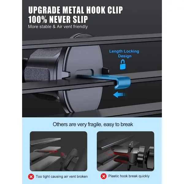 Phone holder for car. Handsfree mobile phone holder car, Silicone + Rubber material, dashboard mounting, stable phone or GPS support - Image 2