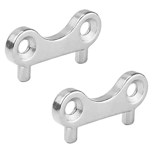 2 pcs Marine Boat Tank Cap Wrench Stainless Steel Gasoline Water Fuel Tank Filling Tool Marine Yacht Boat, Silver Color - Image 1