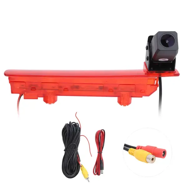 Reversing camera with LED brake light, waterproof, fits Transporter T5 T6 Van 2010-2019, ABS material, driving view recording - Image 2