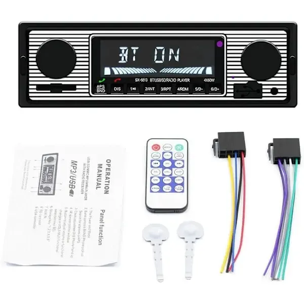 Smart Player Bluetooth Retro MP3 FM Car Accessories, wireless audio upgrade, vehicle stereo use, for automotive repair and installation - Image 1