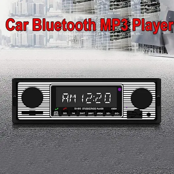 Smart Player Bluetooth Retro MP3 FM Car Accessories, wireless audio upgrade, vehicle stereo use, for automotive repair and installation - Image 2