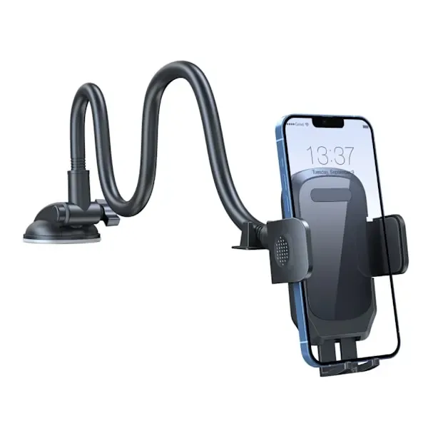 Car Mobile Holder with Suction Cup, Phone Holder for Car Dashboard, Windshield, Air Vent, Handsfree, Universal Mobile Holder, ABS + PC material - Image 2