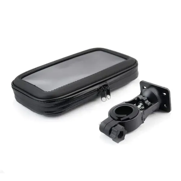 Universal Waterproof Mobile Phone Holder Bicycle Bike Bag Mobile 5 inch, dashboard mounting, stable phone or GPS support, Black Color - Image 3