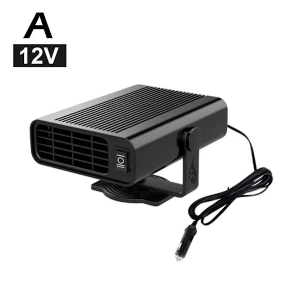500W Electric Car Heater DC 12V Heater Fan Dehumidifier Defroster D, ABS material, automotive replacement use, Black/White Color Options - Image 1