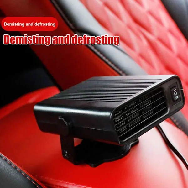 500W Electric Car Heater DC 12V Heater Fan Dehumidifier Defroster D, ABS material, automotive replacement use, Black/White Color Options - Image 4