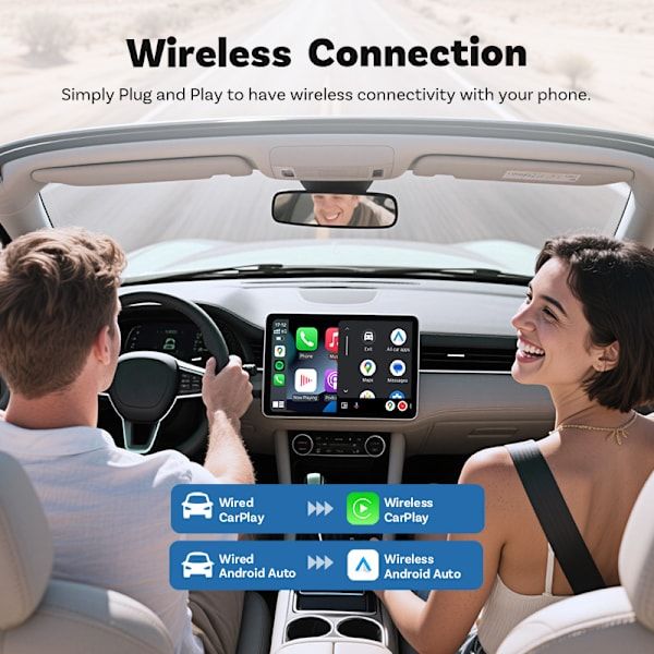 Ottocast Mini Cube Wireless CarPlay Adapter Android Auto Car Connection Box CP88-M, Aluminum Alloy material, wireless audio upgrade - Image 4