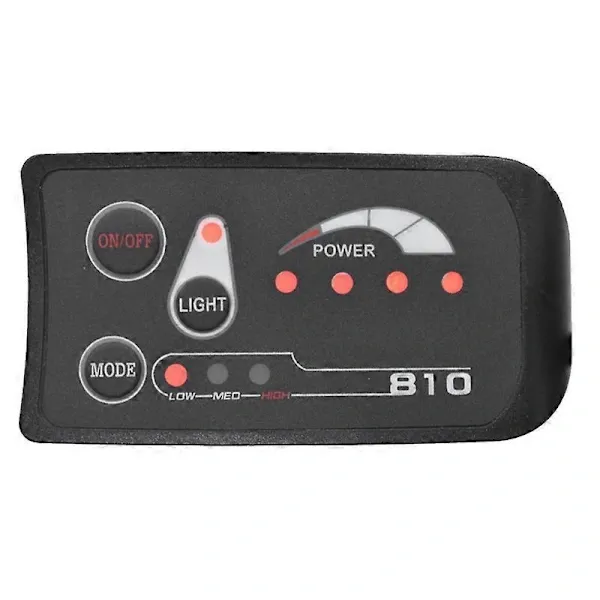 S810 E-Bike Meter LED Display IP65 36V UART Compatible with Electric Bike Electric Bicycle Meter (36V) Black 5PIN, ABS + Plastic material, Black Color - Image 3