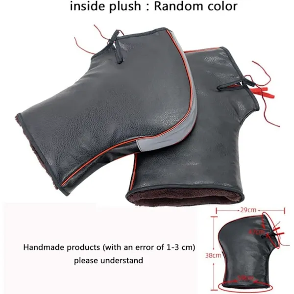Motorcycle Handlebar Mittens Windproof Mittens Hand Warmers Waterproof Warm Motorcycle Handlebar Hand Protection Muffs Hand, Gray, Grey Color - Image 2