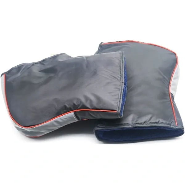 Motorcycle Handlebar Mittens Windproof Mittens Hand Warmers Waterproof Warm Motorcycle Handlebar Hand Protection Muffs Hand, Gray, Grey Color - Image 3