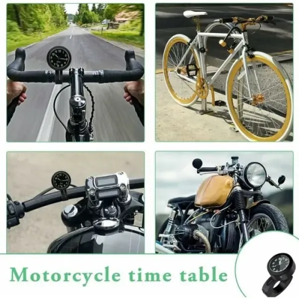 Waterproof Handlebar Mounted Watch Universal Motorcycle Bike Handlebar, Rubber material, dashboard mounting, stable phone or GPS support - Image 3