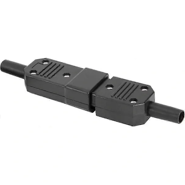 1 pair AC250V 10A IEC C14 male C13 female, 3 pin terminals Inline adapter contact power socket, Copper material - Image 2
