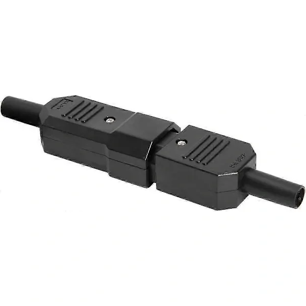 1 pair AC250V 10A IEC C14 male C13 female, 3 pin terminals Inline adapter contact power socket, Copper material - Image 3