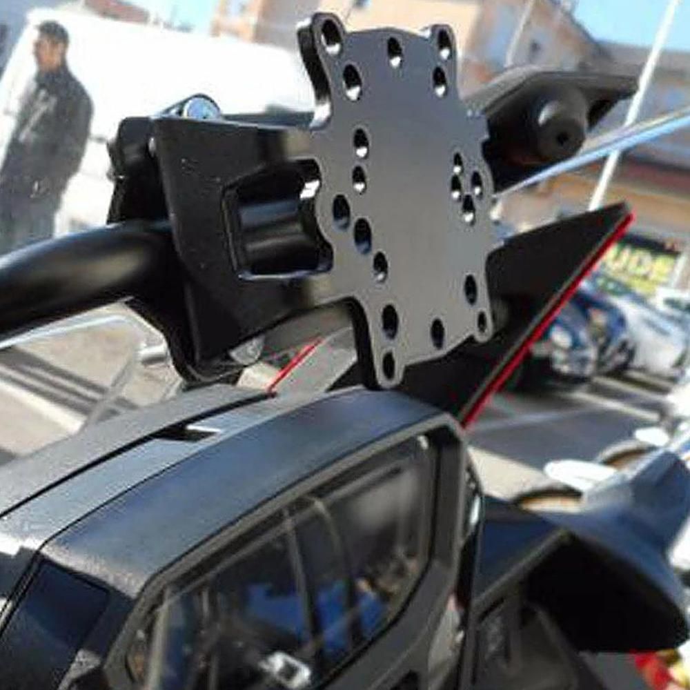 Motorcycle Navigation Bracket Mobile Phone Gps Plate Bracket Phone Holder For Tenere 700 Tenere 700, Metal material, Black Color - Image 2