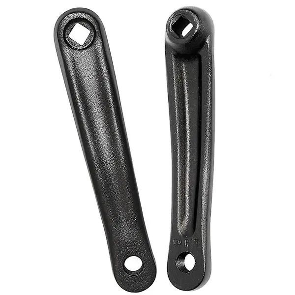 Bicycle Crank Arm(one Pair/left/right) Bicycle Replacement Hand Crank Arm For Bike Replacement Acce, Aluminum Alloy material, Black Color - Image 2