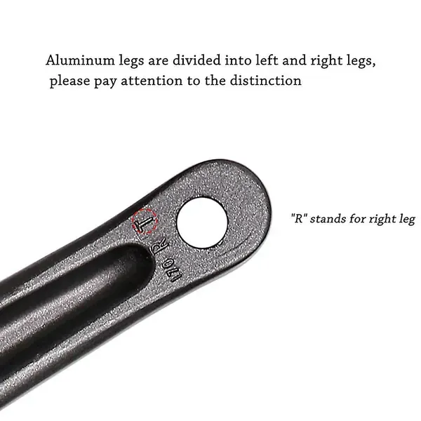 Bicycle Crank Arm(one Pair/left/right) Bicycle Replacement Hand Crank Arm For Bike Replacement Acce, Aluminum Alloy material, Black Color - Image 5