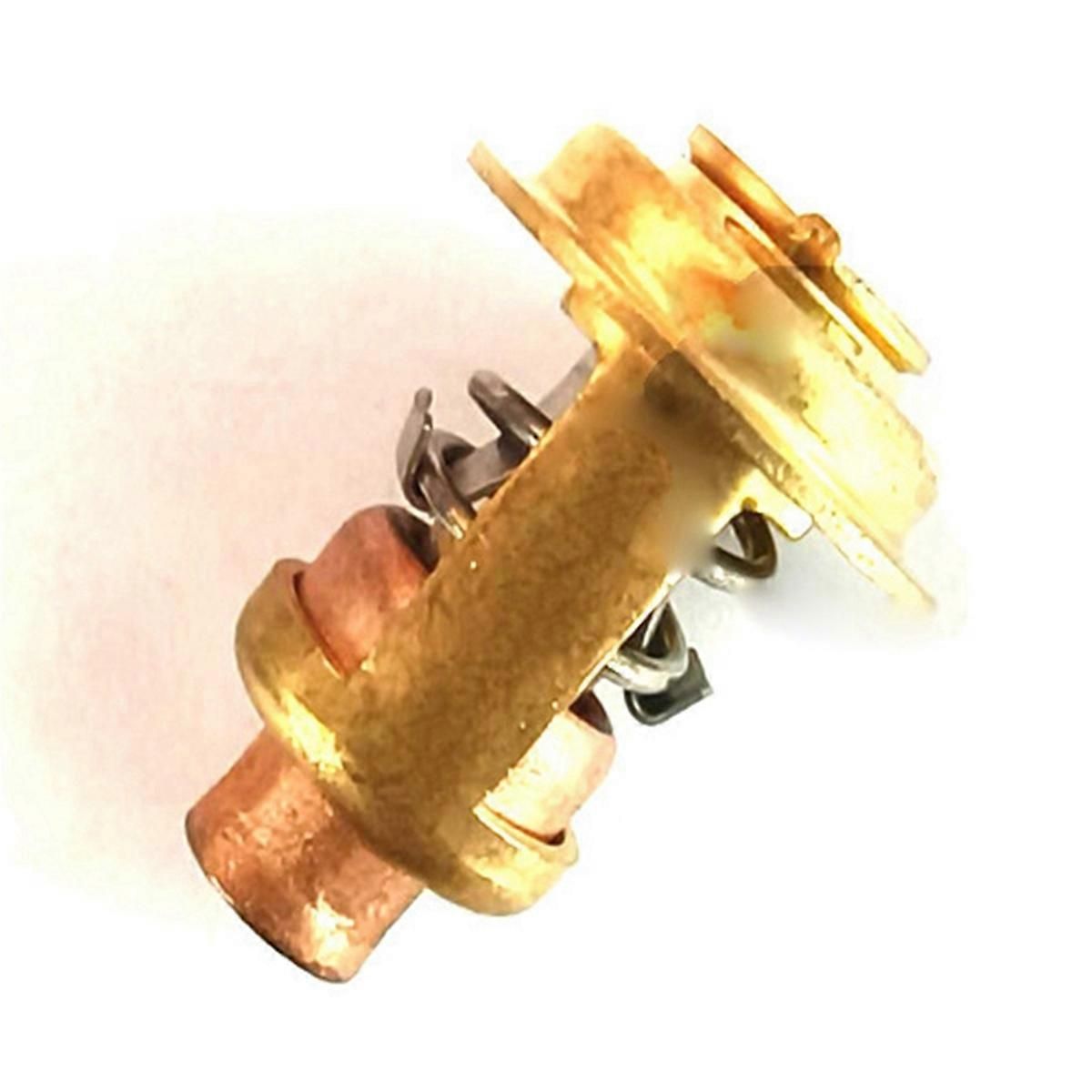 5005440 Brass Thermostat & Seal Kit Compatible with Johnson Evinrude 5-235 HP Outboard Motor Replaces 83, Brass + Copper material, Red Color - Image 2