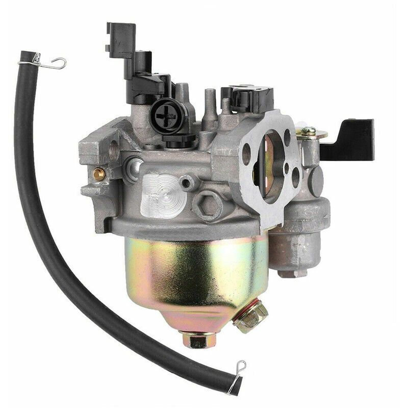 Carburetor with Fuel Hose Gasket, Compatible with Honda GX160 GX168F GX200 5.5HP 6.5HP, Plastic + Metal material, Silver Color - Image 3