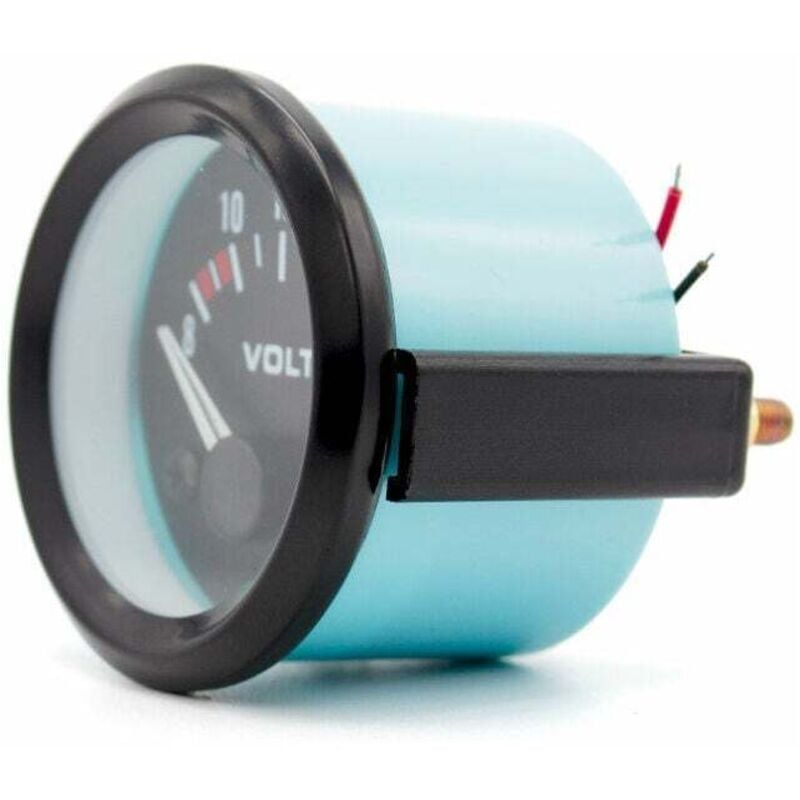 Universal 12V Voltmeter Gauge 52mm/2in (8-16V) for Car, Compatible with Most Vehicles, Aluminum Alloy material, Black/White Color Options - Image 4