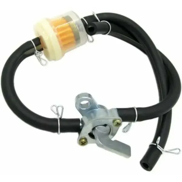 Universal fuel tap, petrol shut-off, fuel tap, petrol tap for G, Copper + Aluminum material, automotive replacement use, Black Color - Image 2