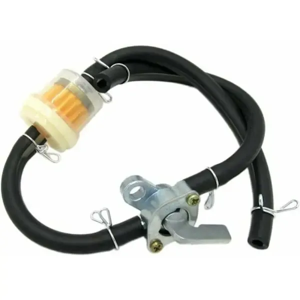 Universal fuel tap, petrol shut-off, fuel tap, petrol tap for G, Copper + Aluminum material, automotive replacement use, Black Color - Image 3