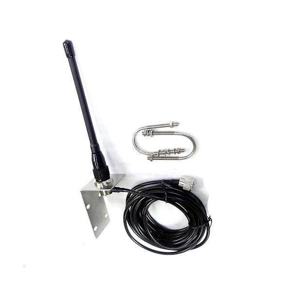 VHF Marine Antenna 156-163MHz Waterproof Rubber Mast Antenna With 5m Rg-58 Cable For Boat Sailboat Y, Stainless Steel + Rubber material - Image 2