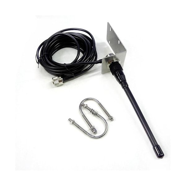 VHF Marine Antenna 156-163MHz Waterproof Rubber Mast Antenna With 5m Rg-58 Cable For Boat Sailboat Y, Stainless Steel + Rubber material - Image 3
