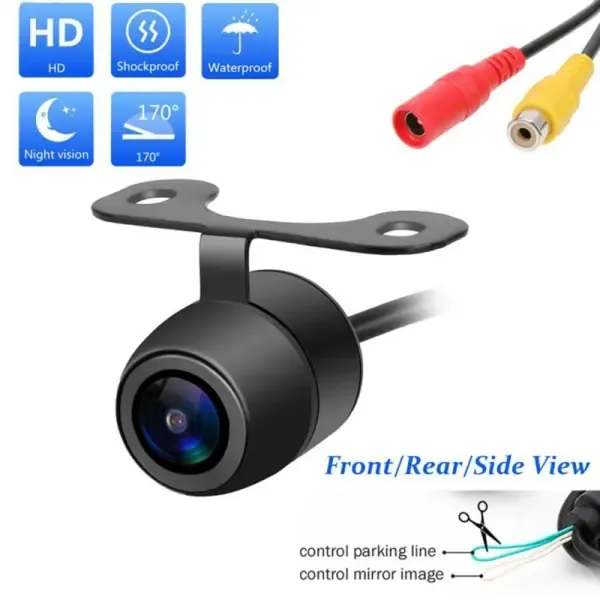 170 degree CMOS Mini Color Reverse Backup Car Front Backkamera Black, automotive replacement use, vehicle maintenance accessory, Black Color - Image 3