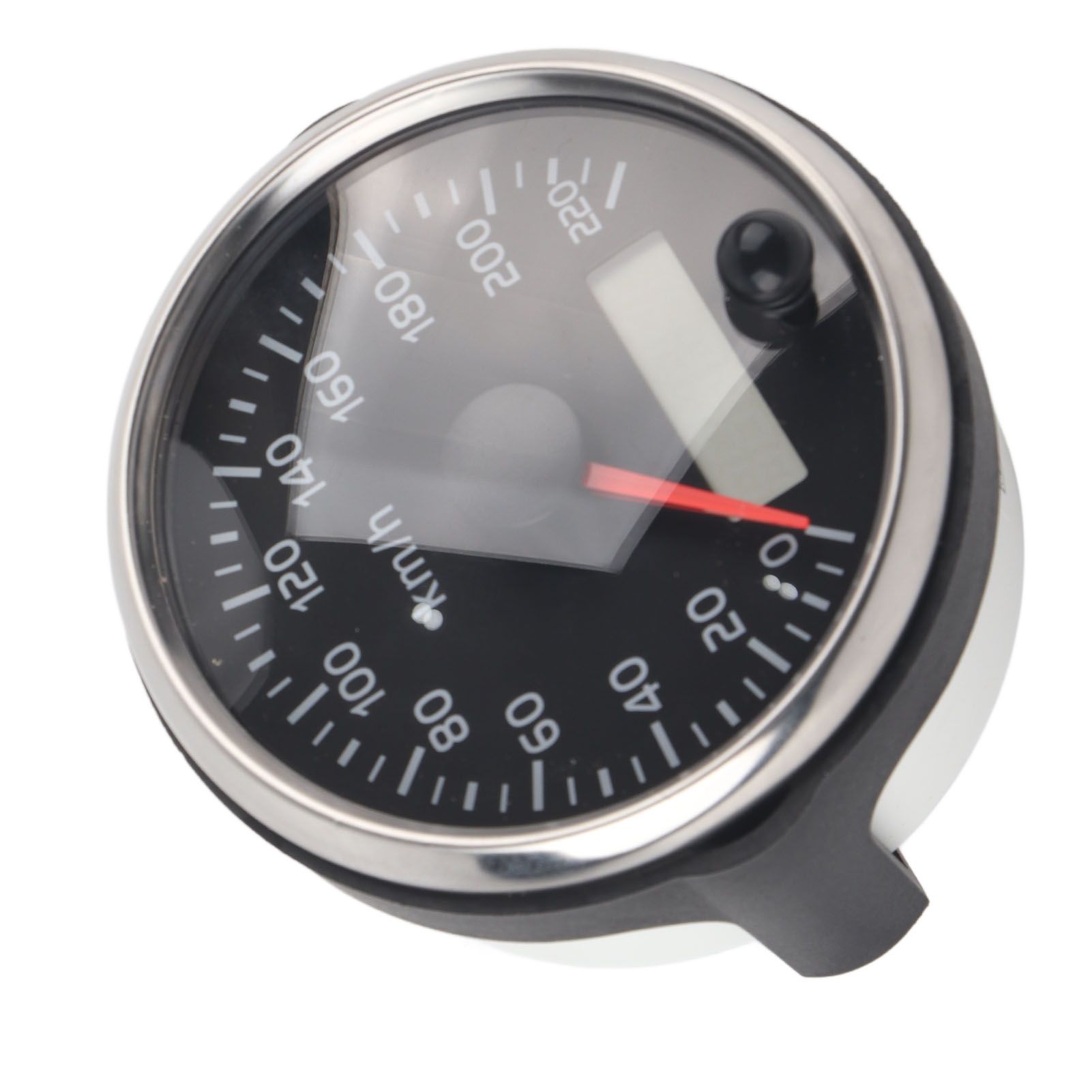 85mm Speedometer LCD Adjustable Waterproof 220KM/H for 12V/24V Car Truck Boat Motor, Stainless Steel + Plastic material, Black/White Color Options - Image 4