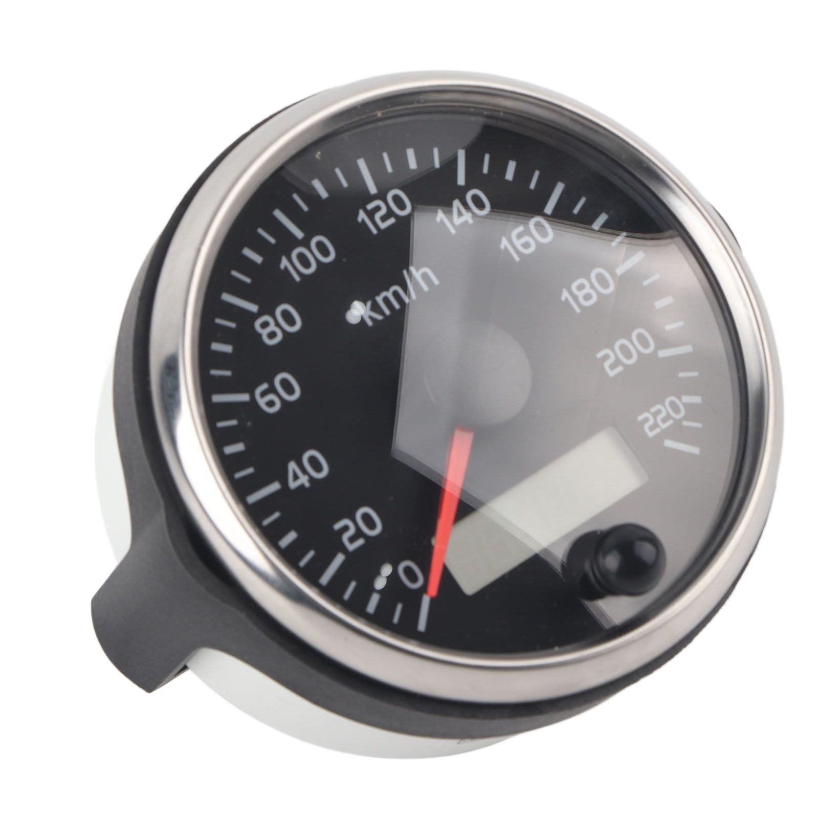 85mm Speedometer LCD Adjustable Waterproof 220KM/H for 12V/24V Car Truck Boat Motor, Stainless Steel + Plastic material, Black/White Color Options - Image 5