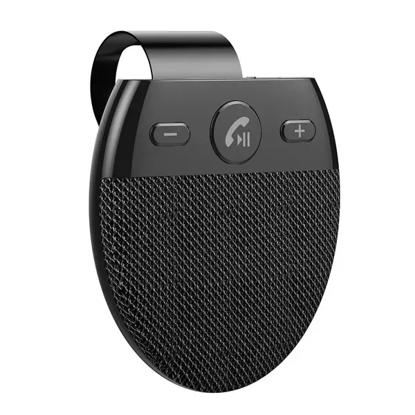 Bluetooth V5.0 Handsfree Car Screen Protector Phone Rechargeable Wireless Music Speakerphone Kit, ABS + Metal material - Image 1