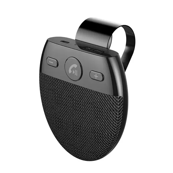 Bluetooth V5.0 Handsfree Car Screen Protector Phone Rechargeable Wireless Music Speakerphone Kit, ABS + Metal material - Image 5