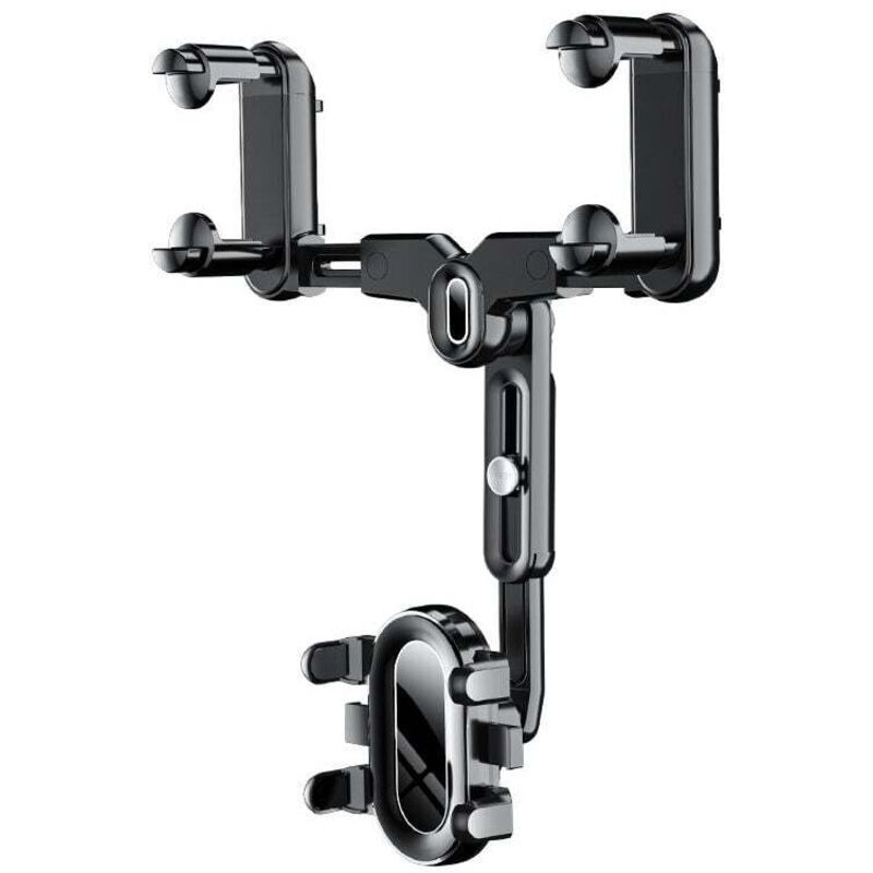 Car Rearview Mirror Phone Holder 360 Rotating Navigation Bracket for Car, dashboard mounting, stable phone or GPS support - Image 1