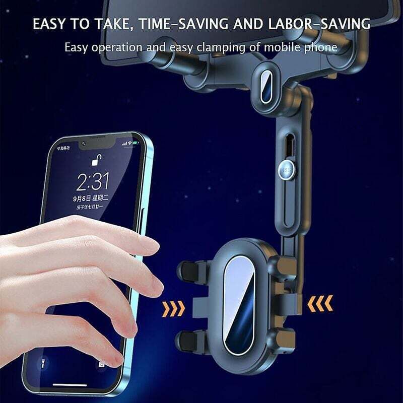 Car Rearview Mirror Phone Holder 360 Rotating Navigation Bracket for Car, dashboard mounting, stable phone or GPS support - Image 3