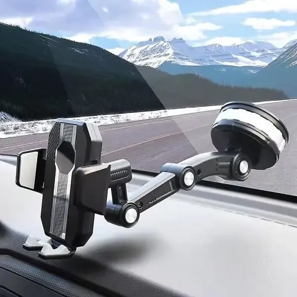 Fixed Car Accessories Shockproof Navigation Mobile Phone Holder Large Van Plus Suction Cup Type Articulated Arm Car Mobile Phone Holder - Image 1