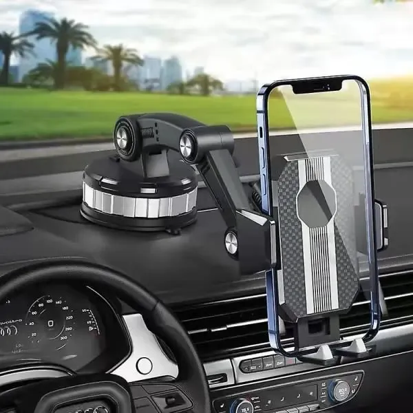 Fixed Car Accessories Shockproof Navigation Mobile Phone Holder Large Van Plus Suction Cup Type Articulated Arm Car Mobile Phone Holder - Image 2