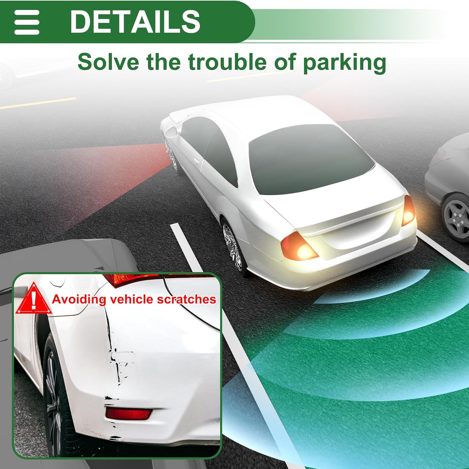 Car reversing sensor, auto parking system reversing radar, automotive replacement use, vehicle maintenance accessory - Image 4