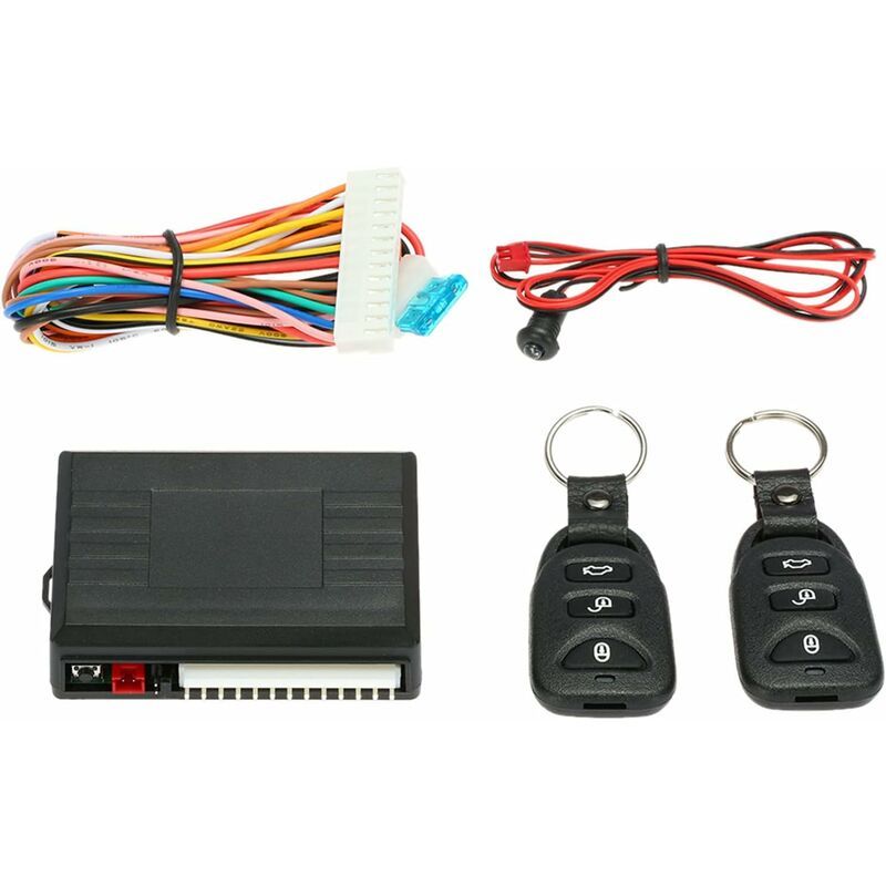 Car Central Locking, Universal Central Remote Control Box Kit, Keyless Entry System with Car Door Lock with Trunk Release Button - Image 5