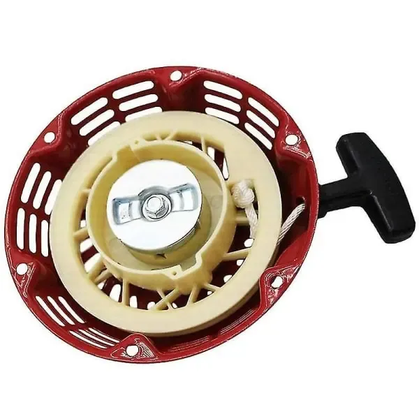 Pull Starter Start compatible with Gx120 Gx140 Gx160 Gx200 5.5hp 6.5hp Alternator, Plastic + Metal material, pull start replacement, Red Color - Image 1