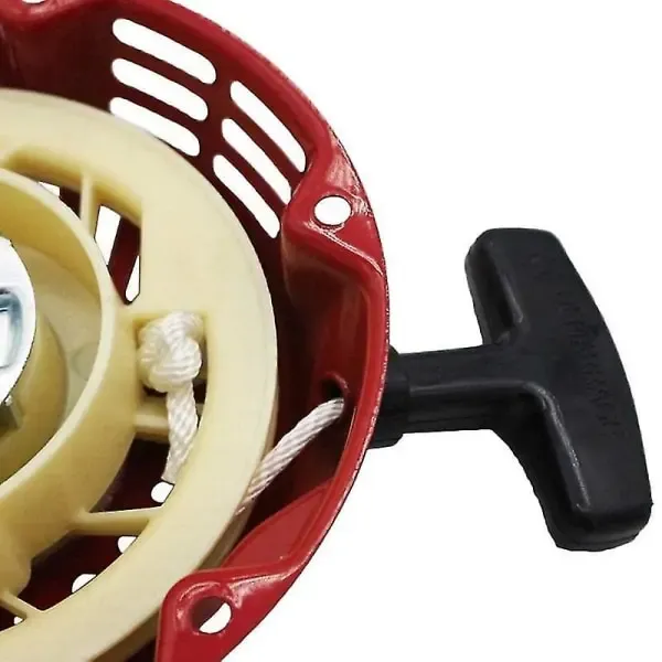 Pull Starter Start compatible with Gx120 Gx140 Gx160 Gx200 5.5hp 6.5hp Alternator, Plastic + Metal material, pull start replacement, Red Color - Image 2